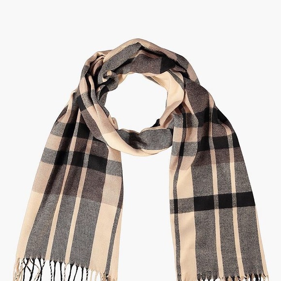 NWOT Cream and Black Scarf - Picture 2 of 4